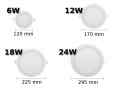 PANEL LED PODTYNKOWY OKRĄGŁY WPUSZCZANY 18W CIEPŁY