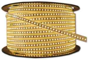 TAŚMA 120 LED 2835 230V 220V BIAŁA CIEPŁA 1MB 9,6W