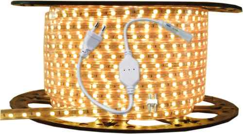 ZESTAW 25MB TAŚMA 60LED 230V BIAŁA CIEPŁA 5050 PRO