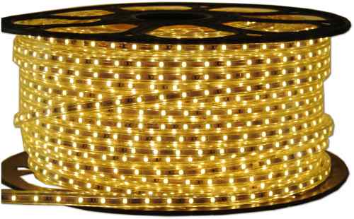 TAŚMA LED SMD 2835 230V 220V BIAŁA CIEPŁA 1MB 4,8W