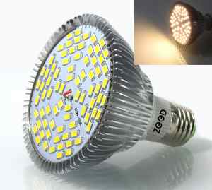 ŻARÓWKA LED GROW LIGHT DO UPRAWY ROŚLIN 50W E27 FULL SPECTRUM BIAŁE ŚWIATŁO  