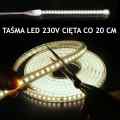 TAŚMA LED KLIK 230V 2835 120LED BIAŁA NEUTRALNA CIĘTA CO 20 CM 