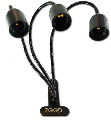 LAMPA KLIPS STATYW OPRAWA DO 3 ŻARÓWEK E27 METAL
