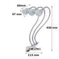 LAMPA LED DO UPRAWY ROŚLIN GROWBOX POTRÓJNA 15W