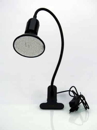 ZESTAW ŻARÓWKA 1X 20W LED GROW KOLOR CZARNA STATYW