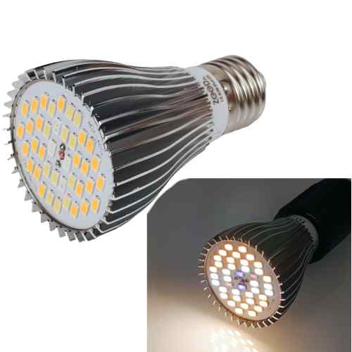 ŻARÓWKA DO ROŚLIN LED GROW BIAŁA FULL SPECTRUM 40W ZIMNA + CIEPŁA + IR + UV