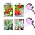 LAMPA LED DO ROŚLIN GROWBOX PODWÓJNA 10W Z KLIPSEM PŁASKA