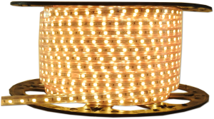 TAŚMA LED SMD 5050 230V 220V BIAŁA CIEPŁA 1MB