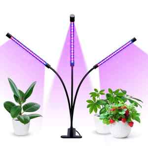 LAMPA LED DO UPRAWY ROŚLIN GROWBOX POTRÓJNA 30W DŁUGIE RAMIĘ