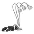 LAMPA LED DO ROŚLIN GROWBOX POTRÓJNA 15W Z KLIPSEM