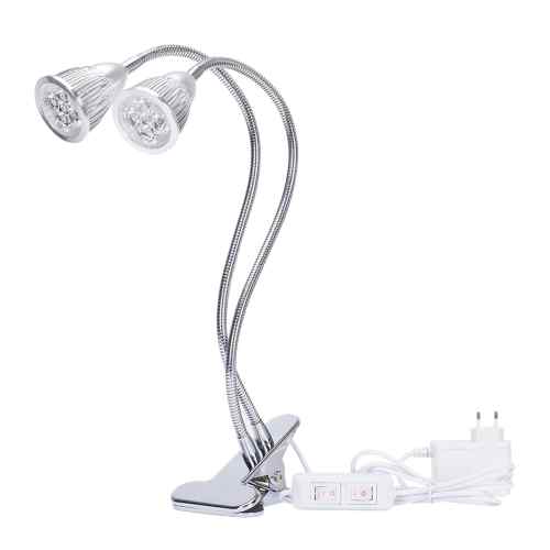LAMPA LED DO ROŚLIN GROWBOX PODWÓJNA 10W Z KLIPSEM